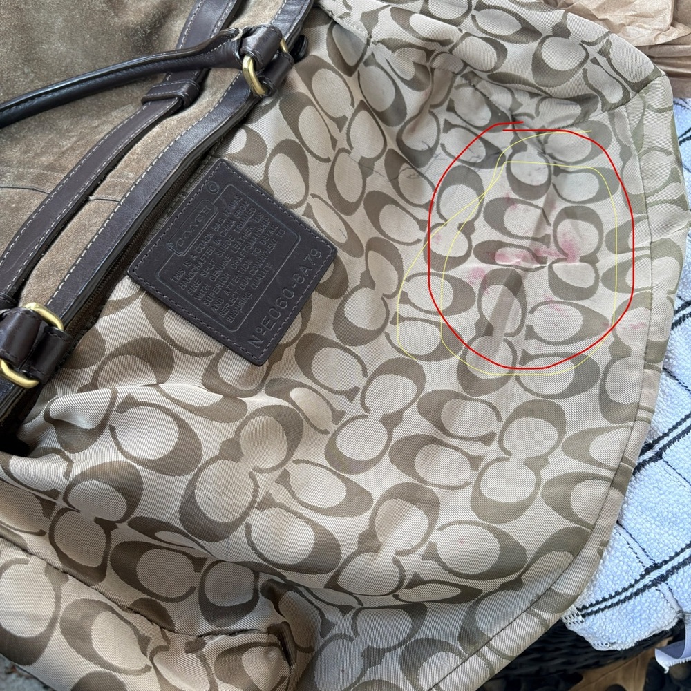 COACH Hampton Vintage Suede bag E060-8A79 - Picture 11 of 13